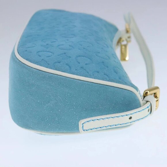 CELINE C Macadam Canvas Accessory Pouch Blue Auth yk16090V - Picture 6 of 16